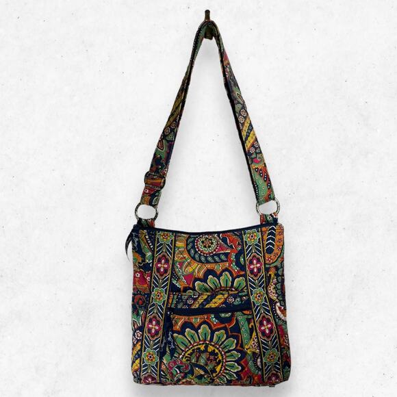 Vera Bradley‎ Retired Venetian Paisley Pattern Crossbody Hipster Bag - Picture 1 of 10